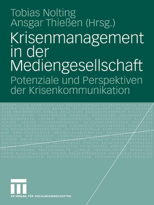 cover image of Krisenmanagement in der Mediengesellschaft